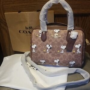 COACH Snoopy Satchel Rowan